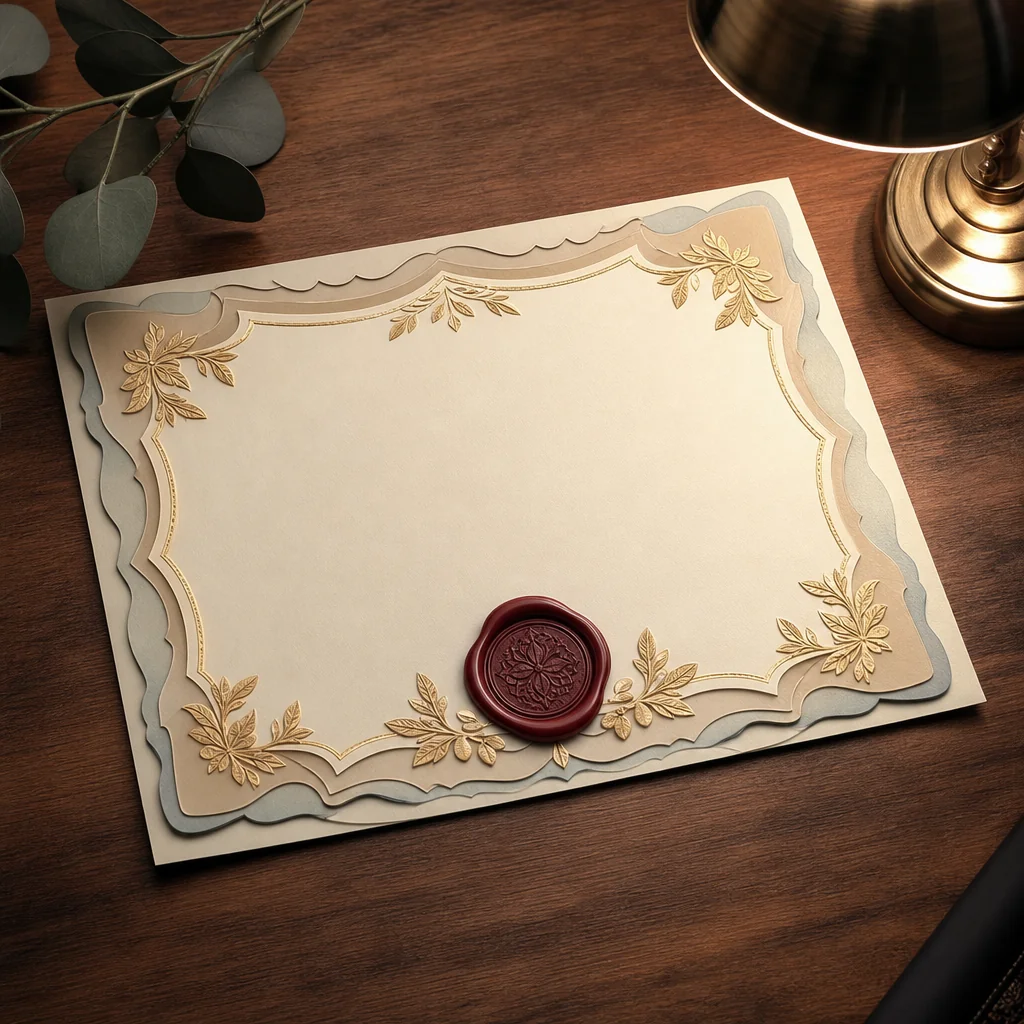 Paper-cut shield and award badge symbolising casino trust
